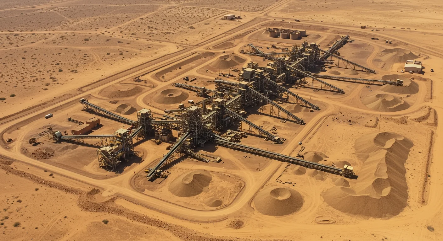 Map or graphic showing mineral potential zones in Mauritania