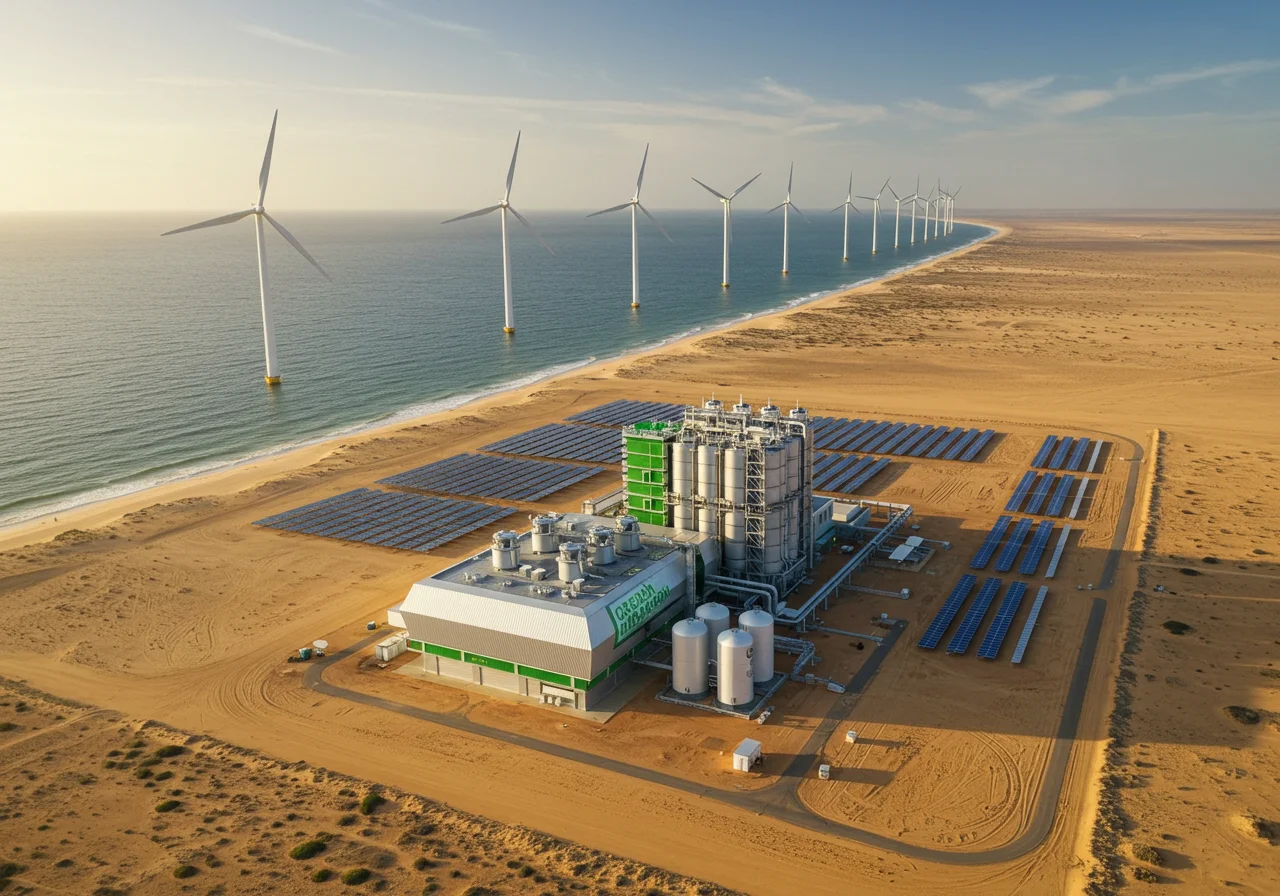 Mauritania Landscape with Renewable Energy Potential